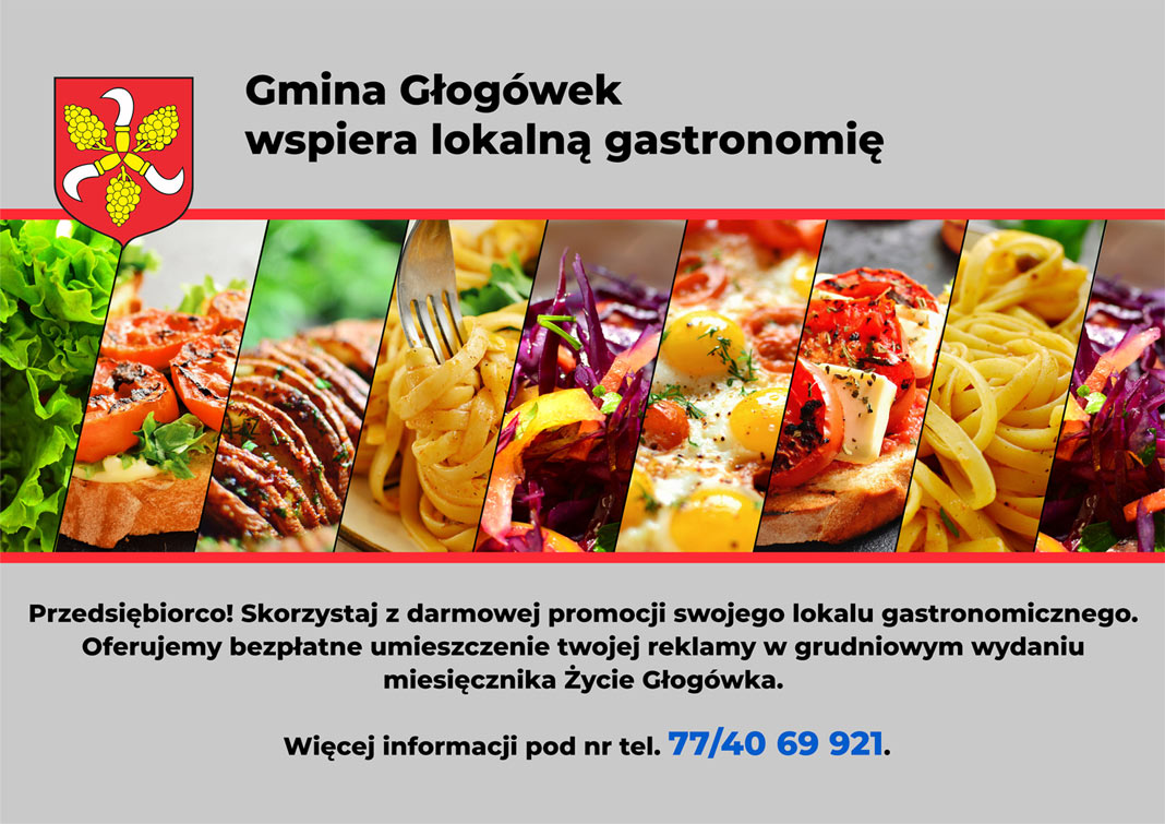 Plakat oferty dla gastronomii